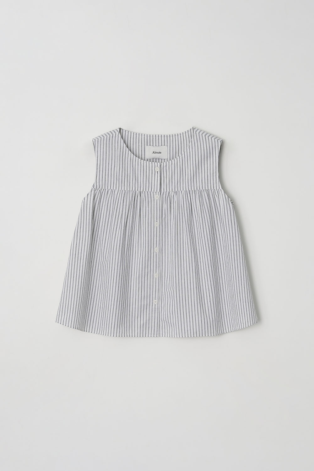 Kamome SHIRRING SLEEVELESS BLOUSE